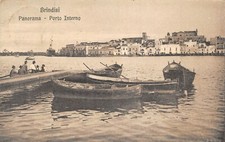 B1905) BRINDISI PANORAMA PORTO INTERNO VIAGGIATA ANIMATA 