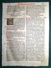 MESSALE CATTOLICO GIUNTA 1628 Pagina con capolettera N Natività Pag. 139