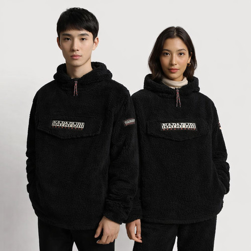 Napapijri fleece sherpa felpa - fleece,