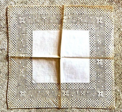 Antico fazzoletto fine lino - fine,