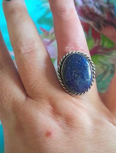 Anello lapislazzuli cabochon - anello,