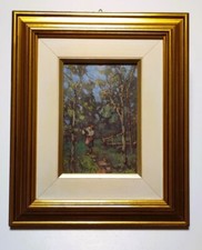 Eugenio Gignous, olio su tela