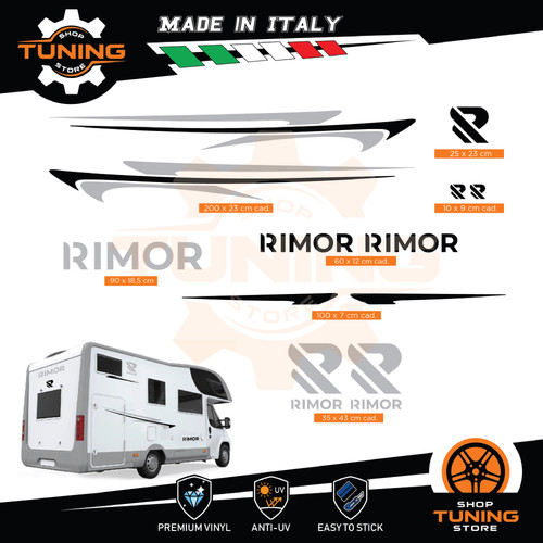Kit adesivi camper rimor - adesivi,