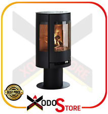 Stufa a legna rotonda 3 lati