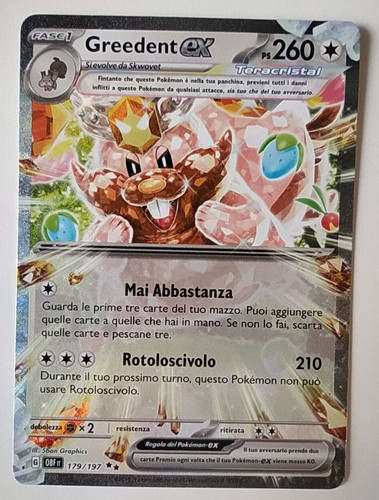 Pokemon card 179 197 greedent - pokemon, 179/197
