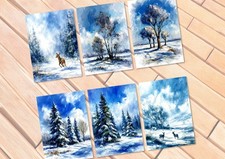 Winter Forest Serenity Stampa