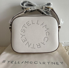 Borsa a tracolla Stella McCartney Stella logo fotocamera bianca con uscita...