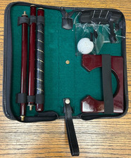 Executive Travel Golf Putting Set Collapsible Putter Office Golfing Case Kit 