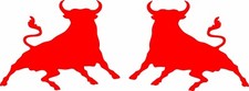 2x ADESIVO DECALCOMANIA ROSSO