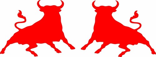 Adesivo decalcomania rosso - 2x,