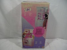 BARBIE MATTEL 2 in 1 VETRINA E CUCINA KITCHEN & PANTRY SET 1995 ITALY W/BOX
