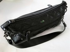 BORSA DONNA POCHETTE PELLE NERA TRACOLLA