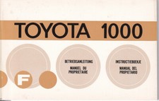 TOYOTA 1000 Manuale Uso e