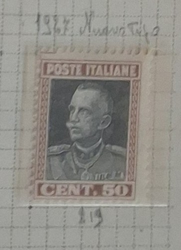Francobollo italia 1927 - italia,