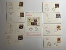 2019 Bollettino Illustrativo + Buste FDC Leonardo da Vinci Annulli Uffizi Roma47