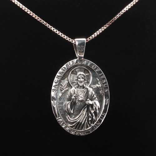 Collana medaglia argento