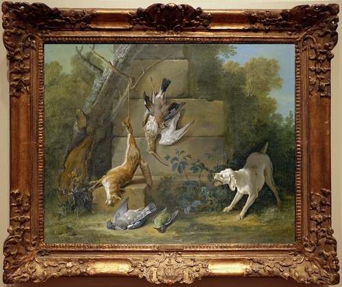 Dipinto olio vintage - , scena