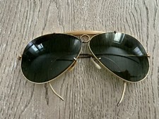 Ray-Ban Aviator Vintage Occhiali da Sole - Oro/Verde