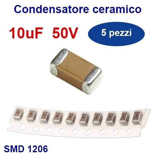 10uf 50v condensatore ceramico