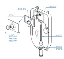 KIT RICAMBI CASSETTA WC P-80 - FAISMILANI