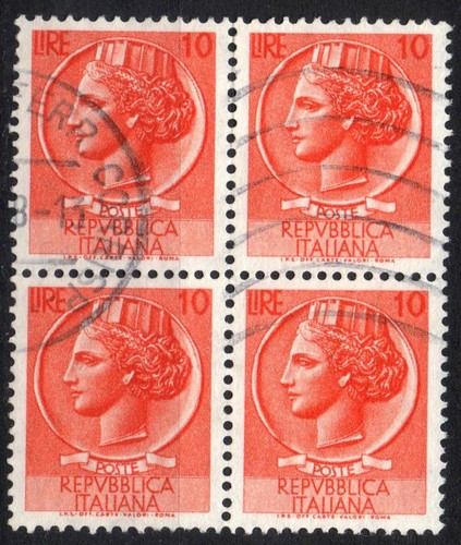 Italia 1955 1958 quartina - italia,