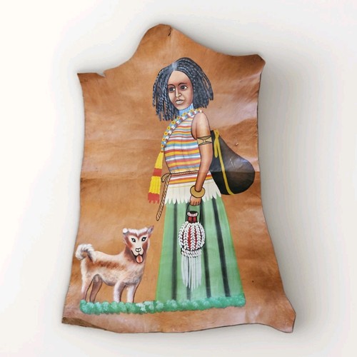 Quadro vintage pelle capra - vintage,
