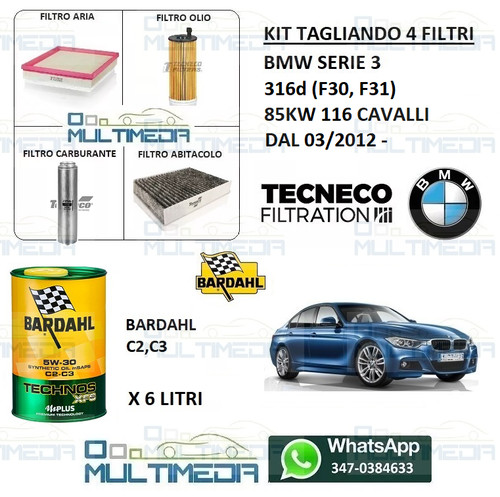 Kit tagliando filtri olio - kit,