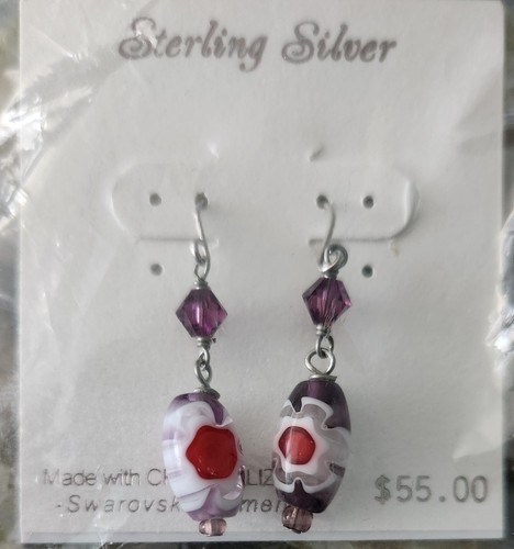 Orecchini italiani vetro - italiani, in