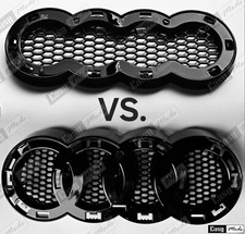 Bracket holder fo honeycomb grills for Audi Emblem Ring Badge Logo  two versions