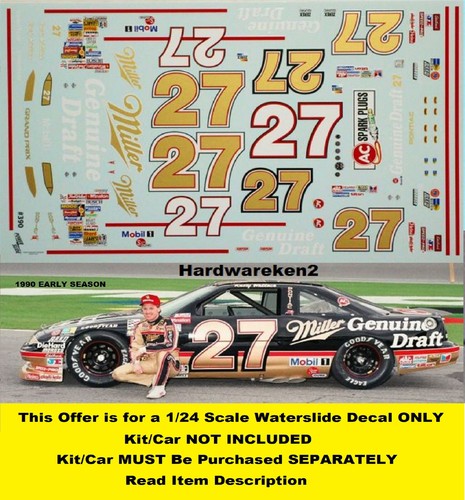 Decalcomania nascar miller - decalcomania,