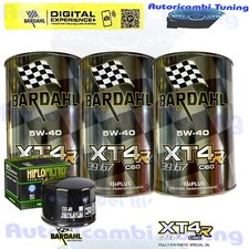 Kit Tagliando Olio Bardahl XT4R 5W40 Per Moto Guzzi 1000 California 1982>1986