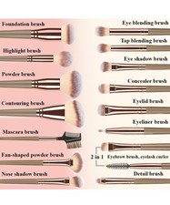 15 Pezzi Set Pennelli Make