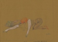 LEONE FROLLO - Tavola originale Illustrazione n. 33 Mona Street