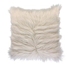 Cuscino pelliccia bianco |