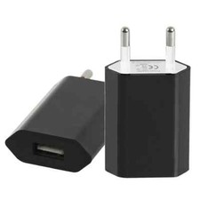 CARICABATTERIA PRESA CASA SPINA MURO ALIMENTATORE USB 5V 1A APPLE SAMSUNG GALAXY