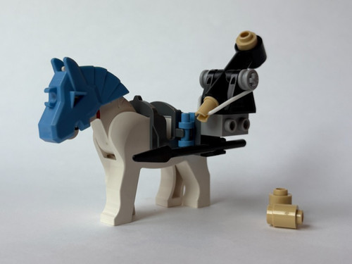Lego cavallo con armatura - cavallo, blu