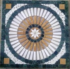 Rosone mosaico marmo - rosone,