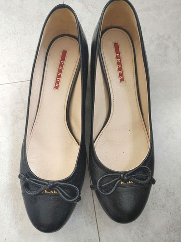 Prada black leather - prada,