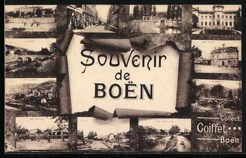 Cpa boën souvenir - cpa, de