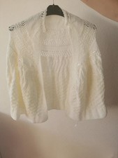 Scialle in lana bianco panna