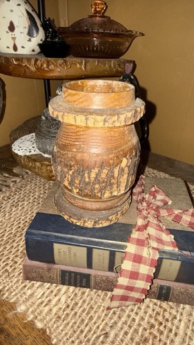 Vaso legno rustico tornito - legno,