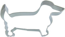 Stampini per Biscotti, a Forma Di Bassotto, Argento