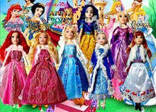 Bambola Principessa Disney- Frozen  Sirenetta  Aurora Cenerentola (riproduzioni)