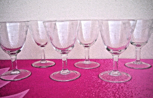 Vecchi bicchieri vino - bicchieri, vino/acqua