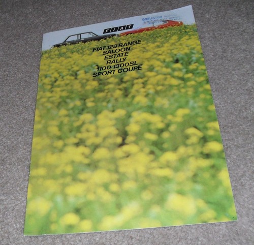 Fiat 128 brochure 1973 sport - fiat,