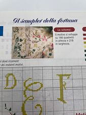 Schema punto croce sampler della fortuna / una data da ricordare nascita