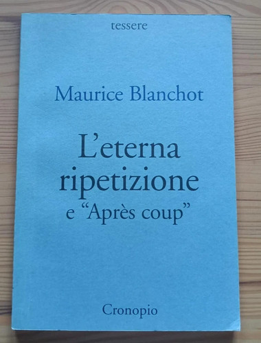 Maurice blanchot eterna - maurice, l'eterna