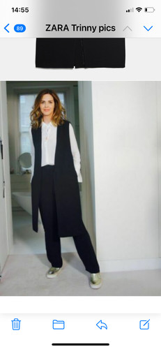 Gilet lungo senza maniche zara - gilet,