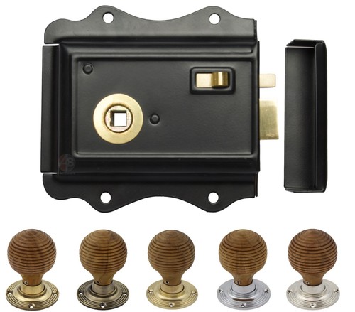 Vecchio set pomello porta