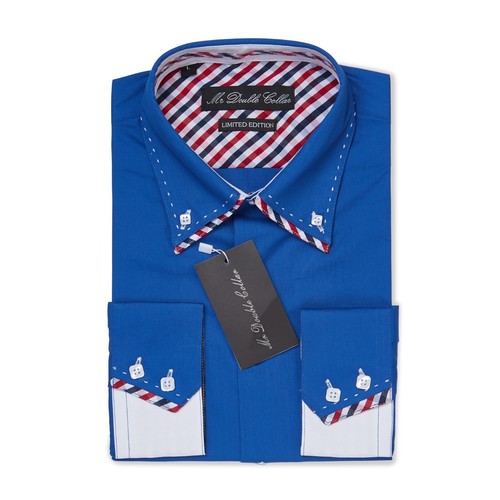 Uomo blu reale - blu, righe